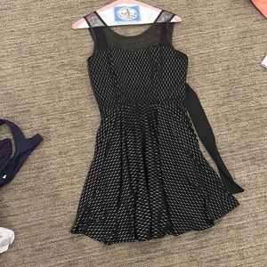 Black dress with silver detail